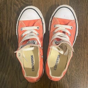 KIDS' CONVERSE LITTLE KID CHUCK TAYLOR OX SNEAKERS - Size 12 - Pinky peach color